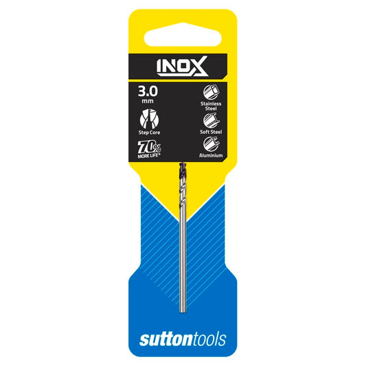 Sutton Tools 3.0mm Inox Stainless Steel Jobber Drill Bit - M2 HSS - Durable - Auzzistore