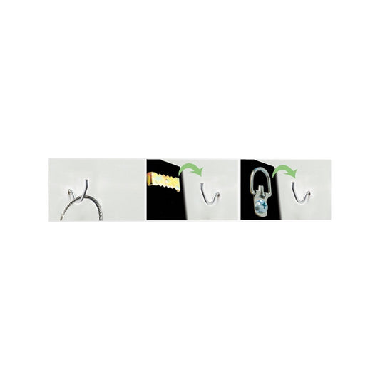 Hangman 9kg Steel J Hook Picture Hanger 20 Pack - 92mm x 161mm - Easy Installation – view 2