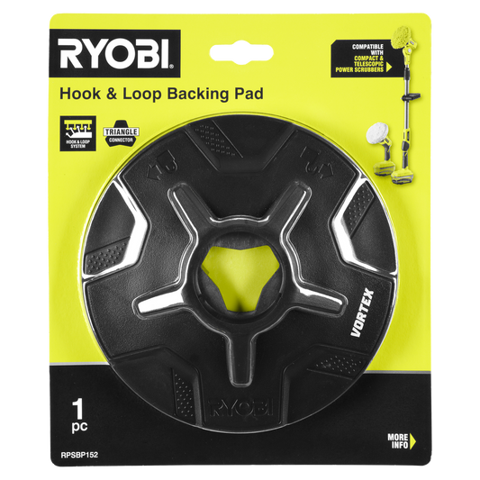 Ryobi Power Scrubber Backing Pad 152mm - Hook and Loop System - RPSBP152 – view 2