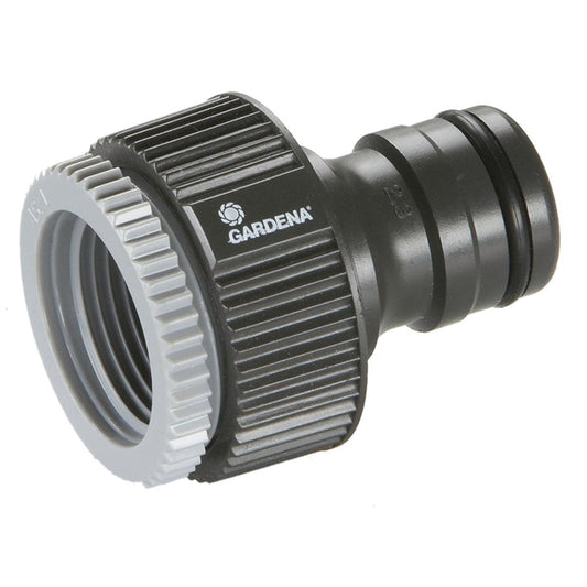 Gardena Tap Nut Adaptor - 19mm - High Grade Plastic - Tool-Free Connection - Auzzistore