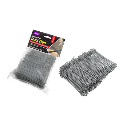 Jack Rod Tie 150mm Galvanised Steel 200 Pack Easy Tying