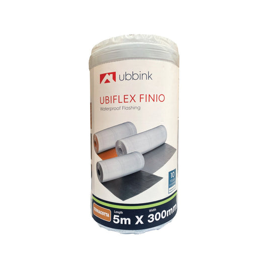 Cagroup Ubiflex Finio Flashing 300mm x 5m - Terracotta - Lead-Free Waterproof - Auzzistore