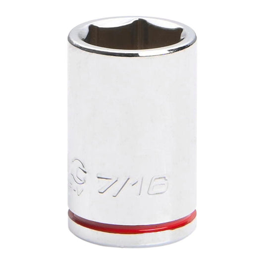 Kincrome 7/16" Square Drive Socket - Chrome Vanadium Steel - Rust Resistant - Auzzistore