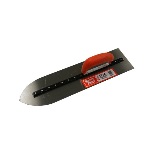 Masterfinish Pointed Trowel 115 x 450mm - Lightweight Metal Handle - Auzzistore