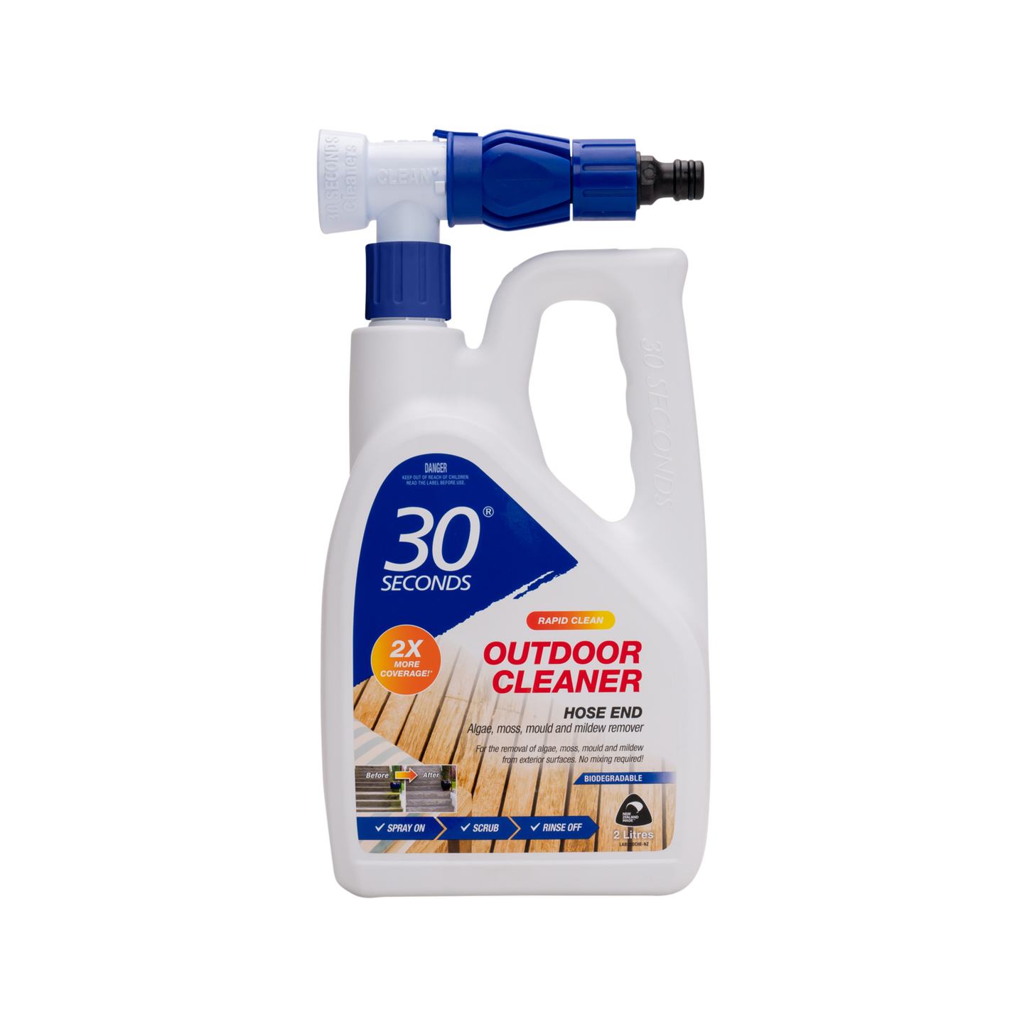 30 Seconds 2L Outdoor Cleaner with Rapid Hose End Technology