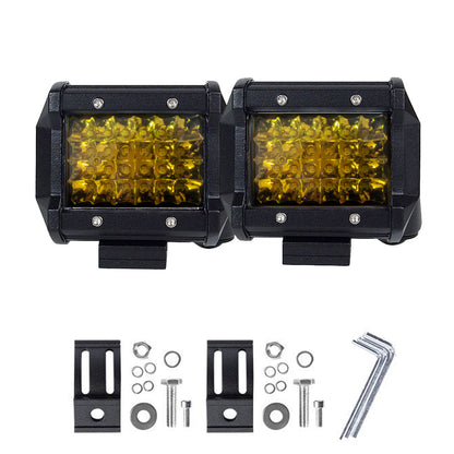 2x 4 inch Spot LED Work Light Bar Philips Quad Row 4WD Fog Amber Reverse Driving | Auzzi Store