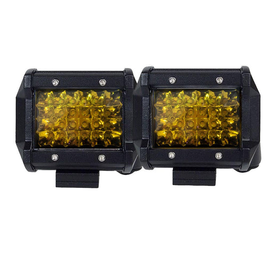 2x 4 inch Spot LED Work Light Bar Philips Quad Row 4WD Fog Amber Reverse Driving | Auzzi Store