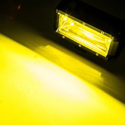 2x 5inch Flood LED Light Bar Offroad Boat Work Driving Fog Lamp Truck Yellow | Auzzi Store