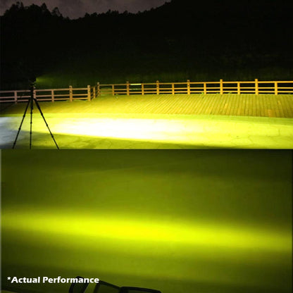 2x 5inch Flood LED Light Bar Offroad Boat Work Driving Fog Lamp Truck Yellow | Auzzi Store