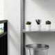 3 Pack of Artificial Succulent Potted Plants in White Plastic 6cm Pot Interior Decoration | Auzzi Store