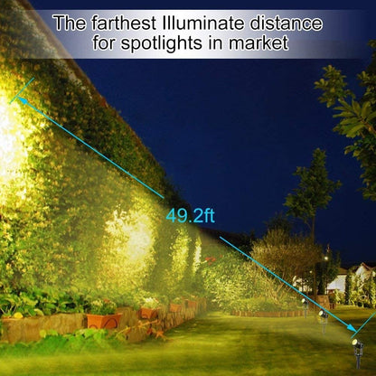 3 x LED Spotlights Powered Solar Garden Lights Outdoor Waterproof (Warm White) | Auzzi Store