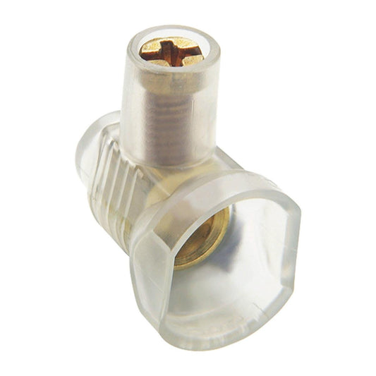 Deta Single Screw Connector 100 Pack - 15mm Brass Polycarbonate Durable