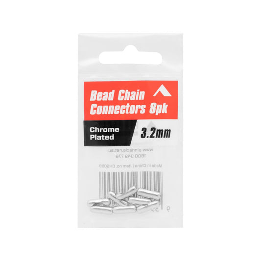 Pinnacle 3 Chain Bead Connector 8 Pack - 2mm - Silver - Durable Alloy – view 2 - Auzzistore