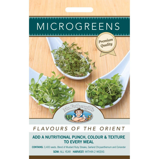 Mr Fothergill Microgreens Flavours of the Orient 75mm Seeds Healthy - Auzzistore