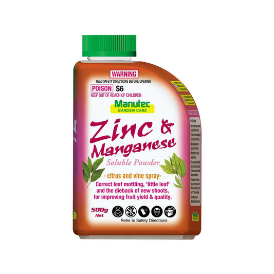 Manutec Zinc Manganese Soluble Powder - 500g - Water Soluble - Safe for Vegetables - Auzzistore
