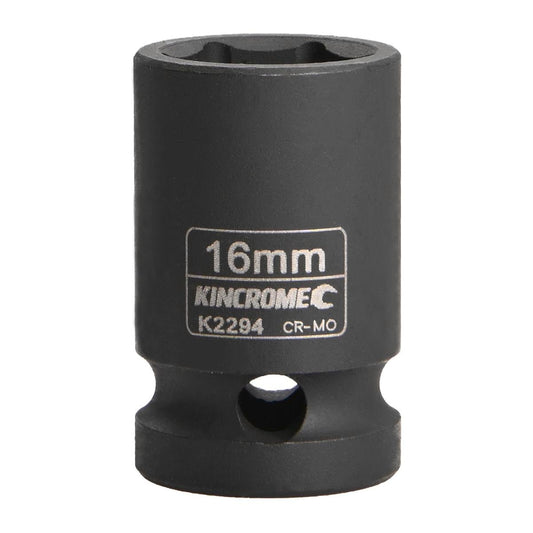 Kincrome 16mm Impact Socket - 1/2 Inch - Cr-Mo Steel - Rust Resistant - Auzzistore