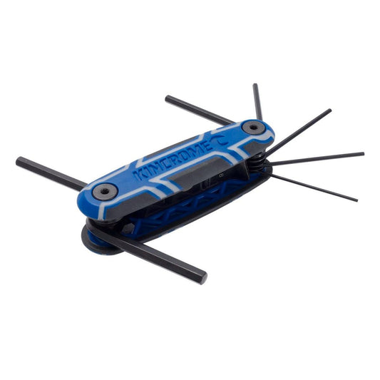 Kincrome 7 Piece Metric Folding Hex Key Set - 1.5mm to 6mm - Cr-V Steel - Auzzistore