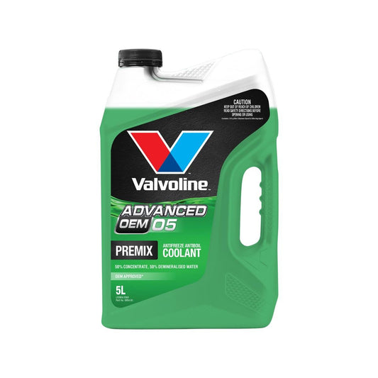 Valvoline 5L OEM Advanced 05 Coolant - Ethylene Glycol - Long-lasting Protection