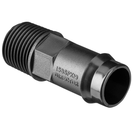 Toro 19mm Tail x 15mm BSP Male Director - Polypropylene - Durable - Auzzistore