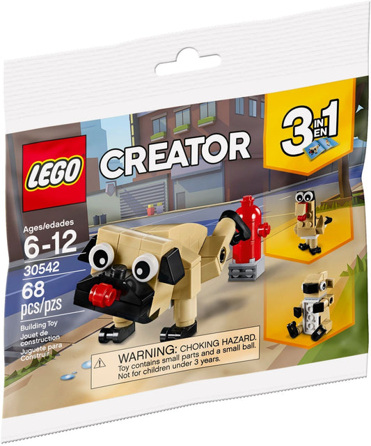 LEGO 30542 Cute Pug 3-in-1 Animal Set - Koala & Turkey - Auzzistore