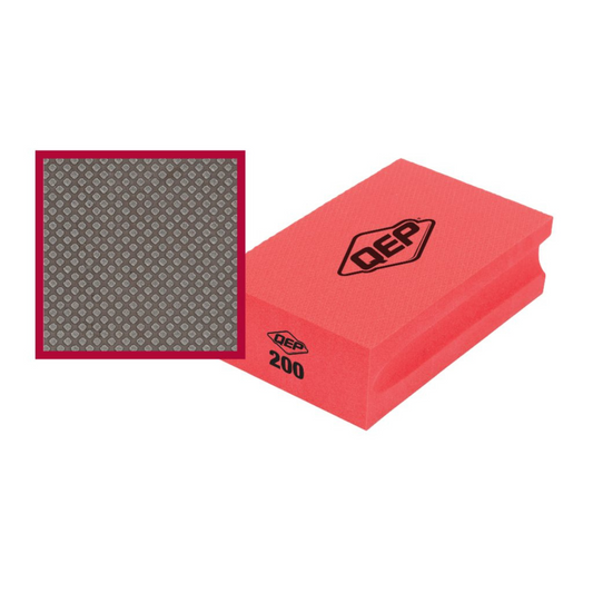 QEP 200 Grit Diamond Sanding Block - 60mm x 95mm - Smoothing Tool for Tile, Stone, Glass, Ceramic, Marble – view 2 - Auzzistore