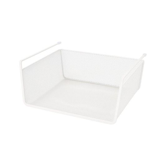 Ezystorage Small Undershelf Storage - 300mm x 130mm x 260mm - White - Durable Steel - Auzzistore