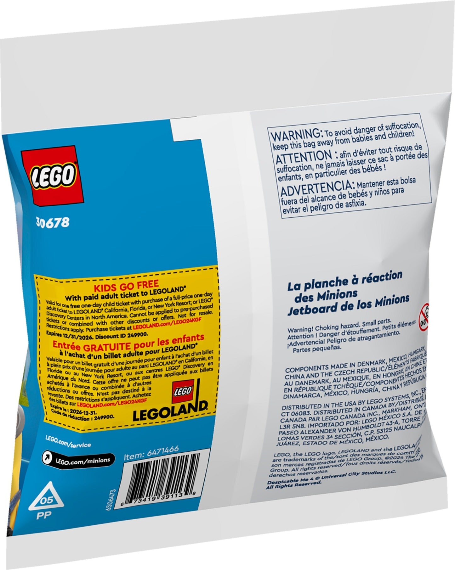 LEGO Despicable Me 4 Minions Jetboard 30678 Polybag