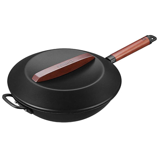 SANHO Nonstick Iron Wok 32cm - Auzzistore