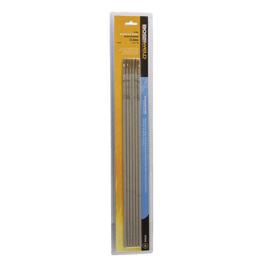 Bossweld 3.2mm x 6 Stainless Welding Electrode Pack - Smooth Weld Finish – view 2 - Auzzistore