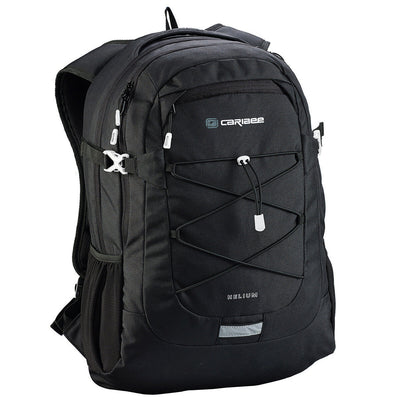 Caribee Helium Backpack 30L Capacity 6065 Laptop-Ready Black Polyester