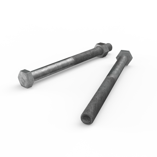 Zenith M12 x 150mm Hot Dip Galvanised Hex Head Bolts and Nuts - Auzzistore