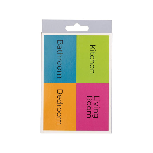 Packz Room Labels 110 x 75mm - 60 Pack - Strong Adhesive - Easy Application – view 2 - Auzzistore
