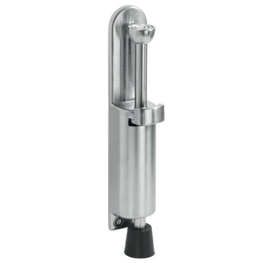 Delf Trade Foot Operated Door Stop 30mm Zinc Alloy Satin Chrome - Auzzistore