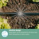 Gardena Micro Irrigation Spray Nozzle 360° - 5 Pack - 3m Range - Black/Turquoise