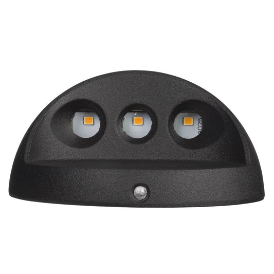 Brilliant 2W Black Waymaker Round Garden LED Step Light - 88mm x 88mm x 44mm – view 2