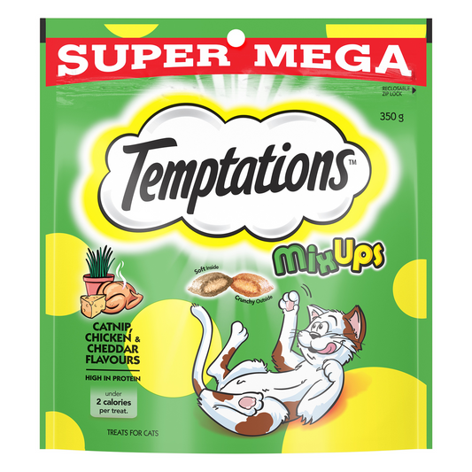 Temptations Mix Ups Cat Treats - 350g - Variety of Flavours & Textures - Auzzistore