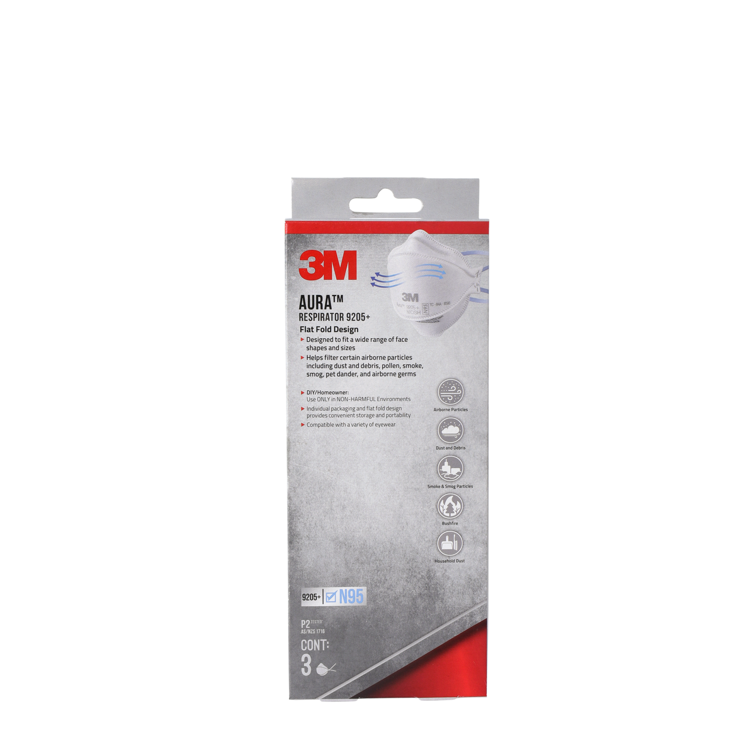 3M Aura Particulate Respirator - 3 Pack