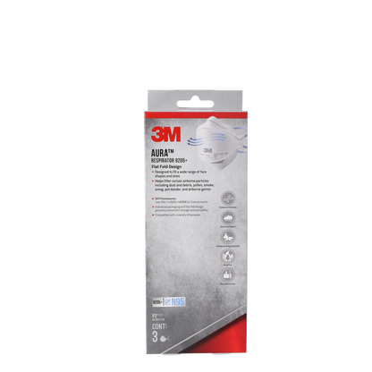 3M Aura Particulate Respirator - 3 Pack