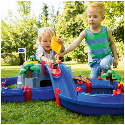 AquaPlay Mountain Lake Playset with Lock Gates and Boats, Educational Water Toy for Kids