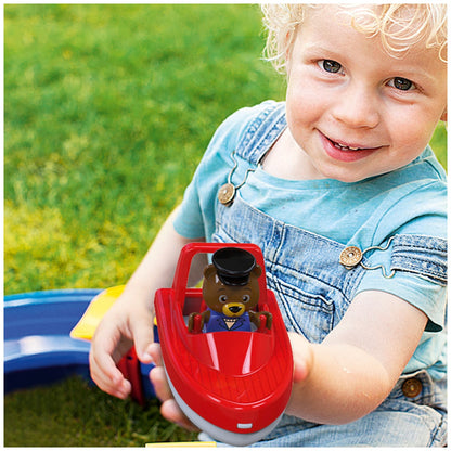 AquaPlay Mountain Lake Playset with Lock Gates and Boats, Educational Water Toy for Kids