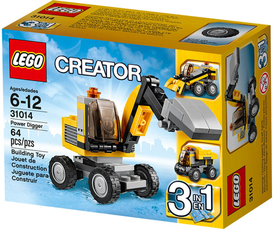 LEGO 31014 Power Digger 3-in-1: Excavator, Dump Truck & Front Loader - Auzzistore