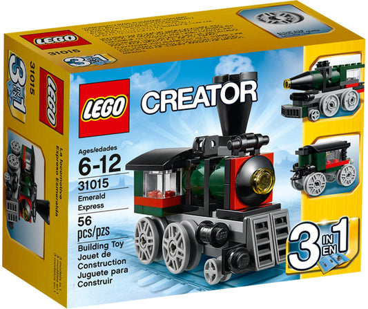 LEGO 31015 Emerald Express 3-in-1 Steam Train, Rocket, Carriage - Auzzistore