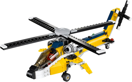 LEGO 31023 Yellow Racers 3-in-1 Helicopter, Race Car, Speedboat – view 2 - Auzzistore