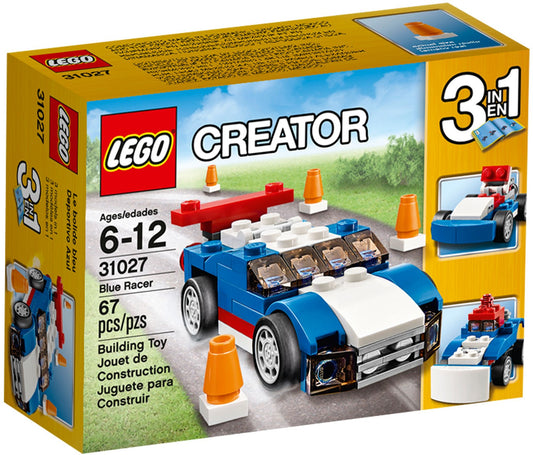 LEGO 31027 Blue Racer 3-in-1 Sports Car, Snowplow, Buggy