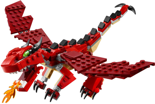 LEGO 31032 Red Creatures 3-in-1 Dragon, Snake & Scorpion – view 2 - Auzzistore