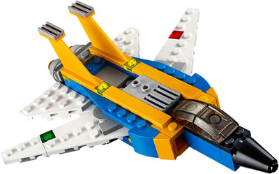 LEGO 31042 Super Soarer 3-in-1 Jet, Airplane, Futuristic Plane Building Set