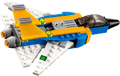 LEGO 31042 Super Soarer 3-in-1 Jet, Airplane, Futuristic Plane Building Set