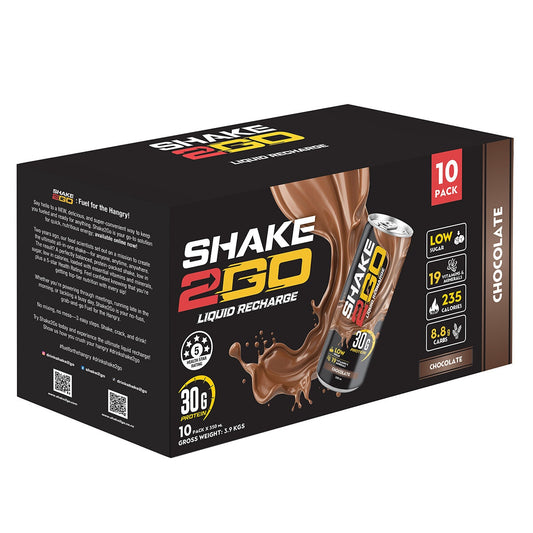 Shake 2 Go Chocolate Protein Shake 10 x 350ml - Auzzistore