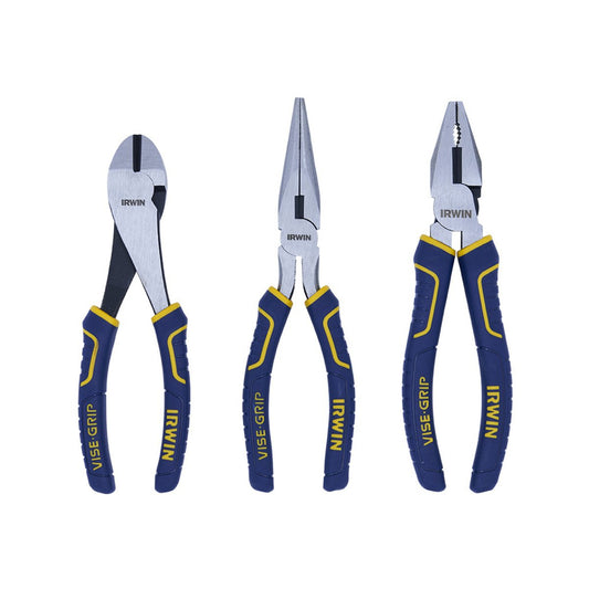 Irwin Vise Grip Pliers - 3 Piece Set - Carbon Alloy Steel - Comfortable Grips – view 2
