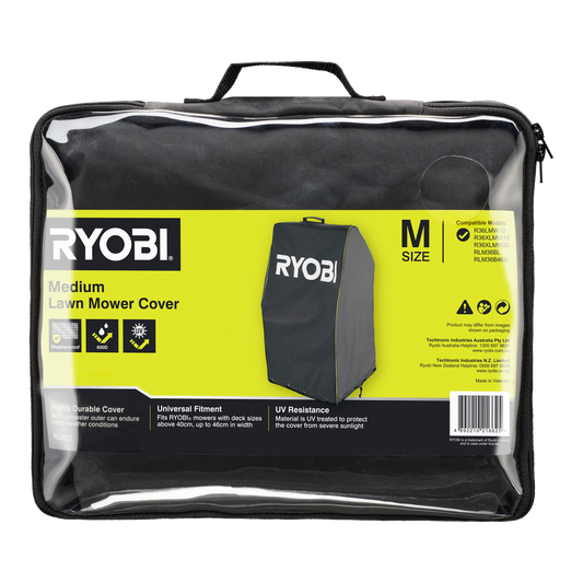 Ryobi Medium Lawn Mower Cover - 600D Polyester - 40cm to 46cm - Water Resistant - Auzzistore
